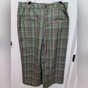 Green Plaid Pants